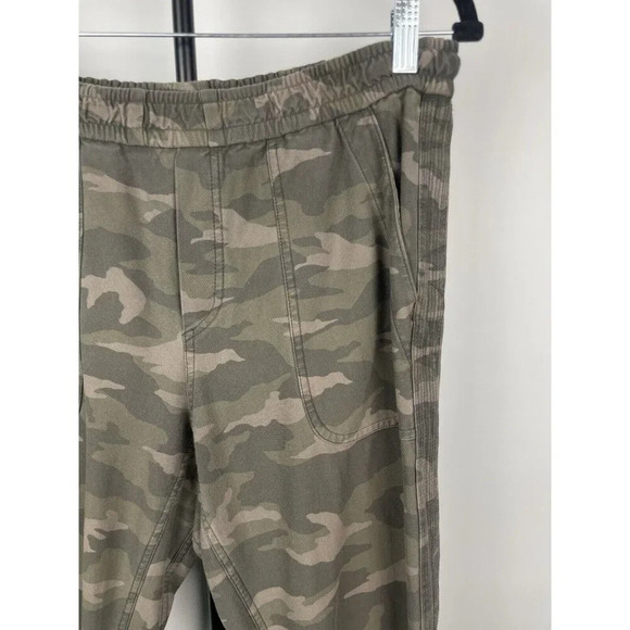 Athleta Green Camo Farallon Athletic Cotton Blend Jogger Sweat Pants Size 10 - Picture 2 of 8